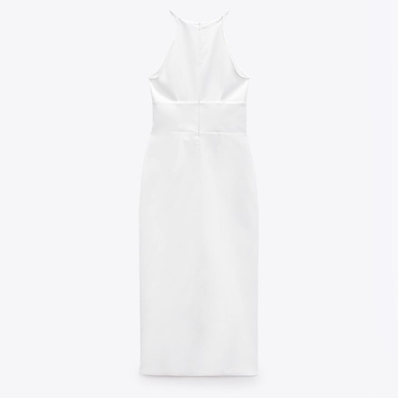 ZARA Halter dress with Front Opening - Picture 8 of 10